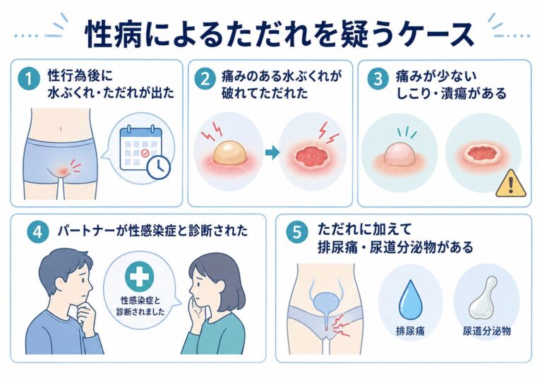 男性の性器がただれる原因は性病?ヘルペス・梅毒・亀頭包皮炎の症状と検査目安を医師が解説 - 東京検査クリニック五反田院|性感染症専門